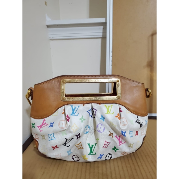 LOUIS VUITTON White Monogram Multicolore Judy PM Bag - Picture 6 of 13